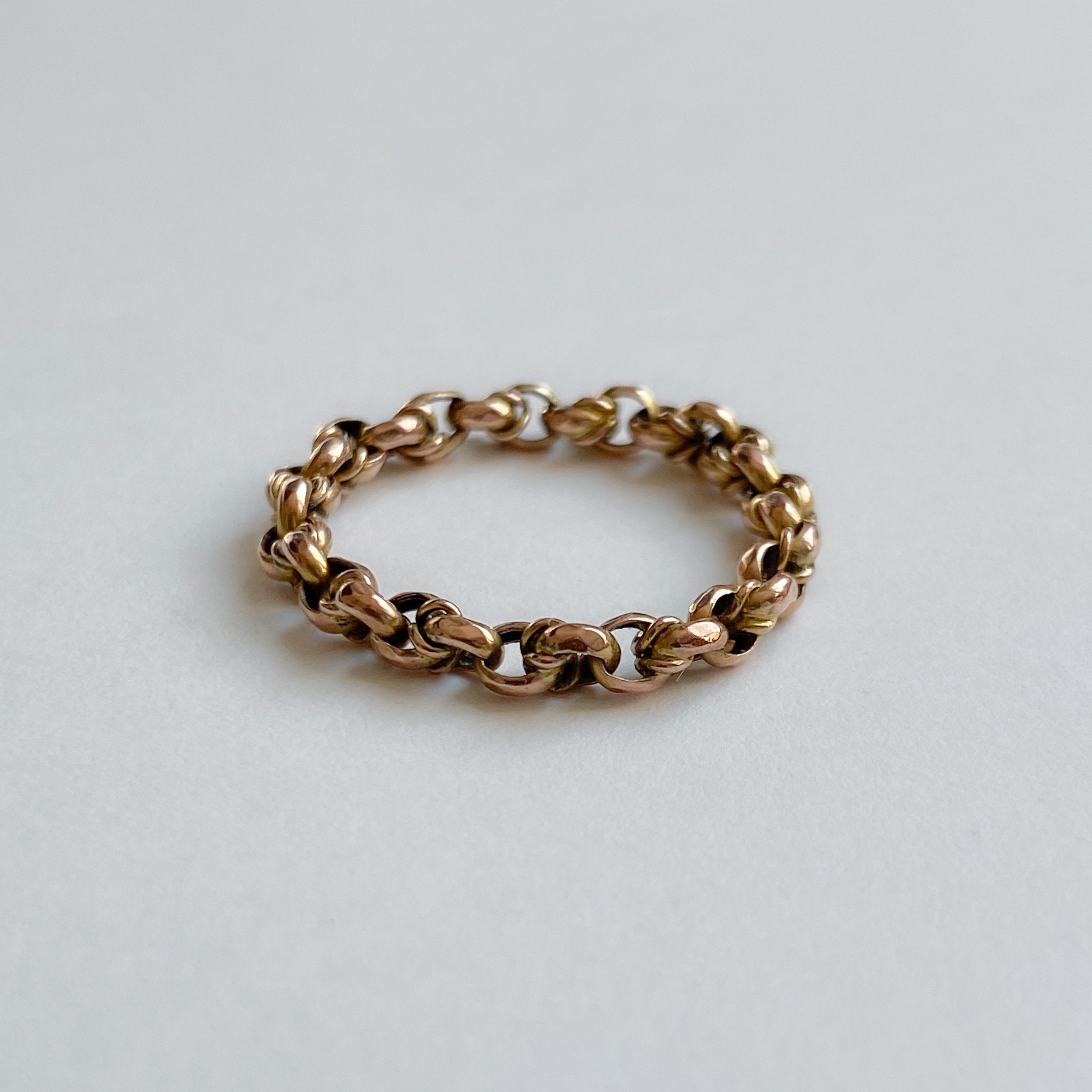 9ct gold online chain ring