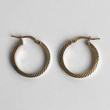 Vintage Zig Zag Hoop Earrings