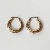 Vintage Engraved Creole Hoops