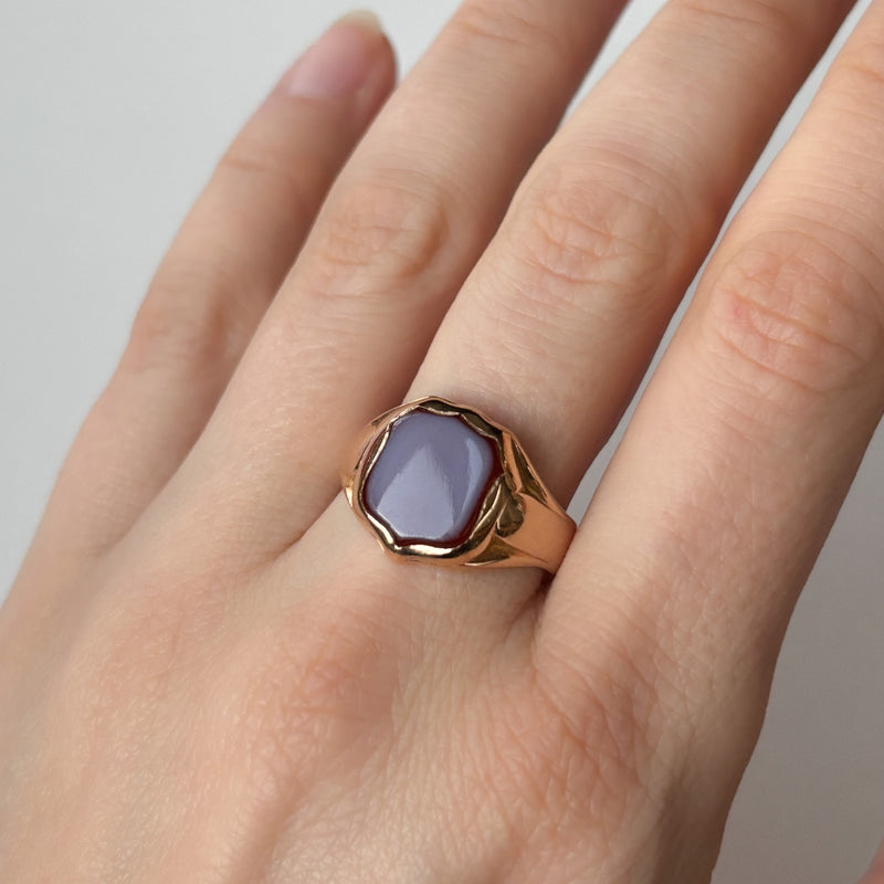 Large Carnelian Shield Signet Ring