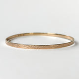 Vintage Solid Etched Bangle