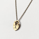 Vintage Padlock Heart Necklace