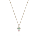 Petite Florence Necklace - Green Tourmaline