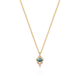 Petite Florence Necklace - Blue Spinel