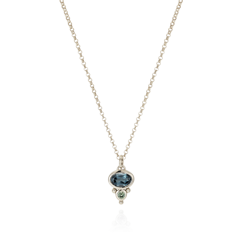 Florence Necklace - Blue Spinel