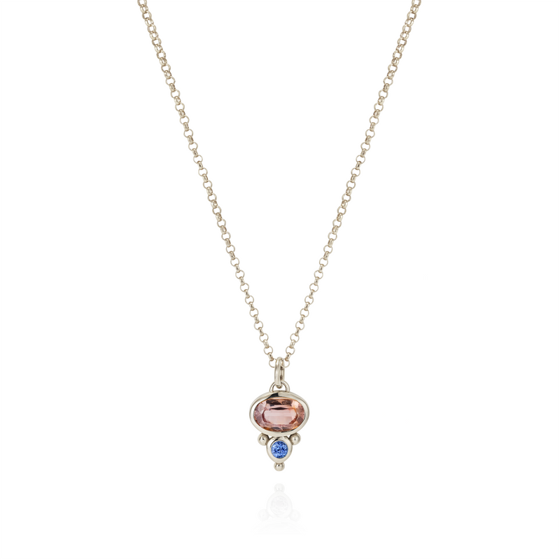 Florence Necklace - Peach Spinel