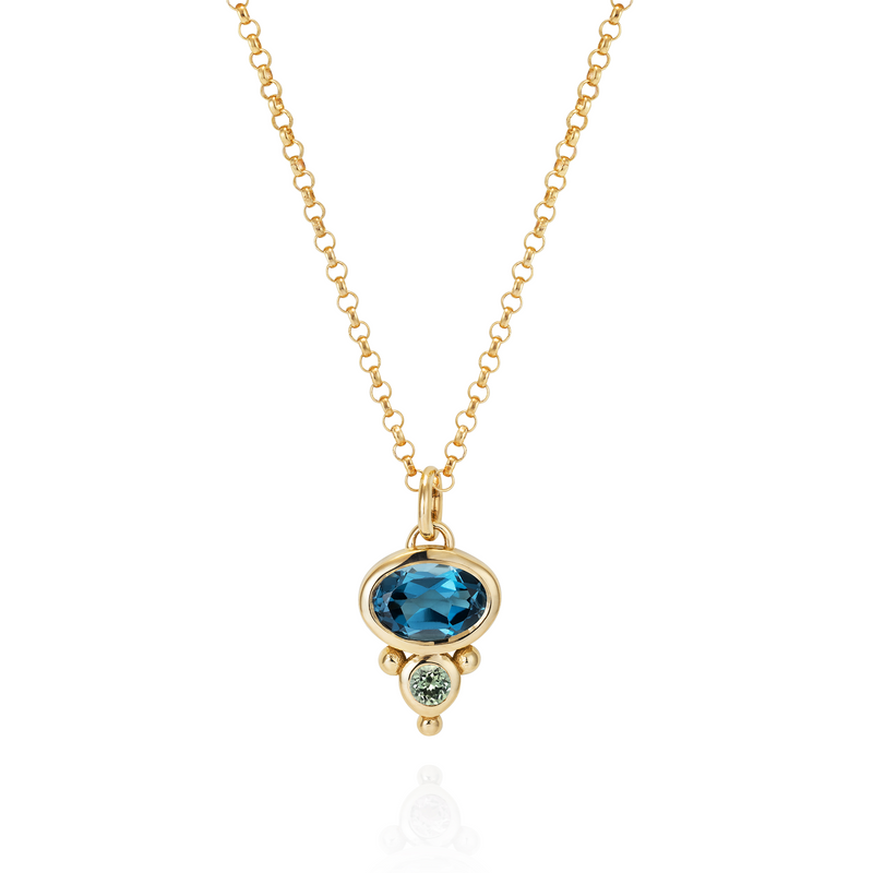 Florence Necklace - Blue Spinel