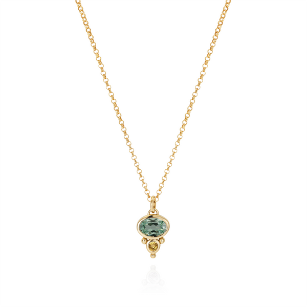 Florence Necklace - Green Sapphire