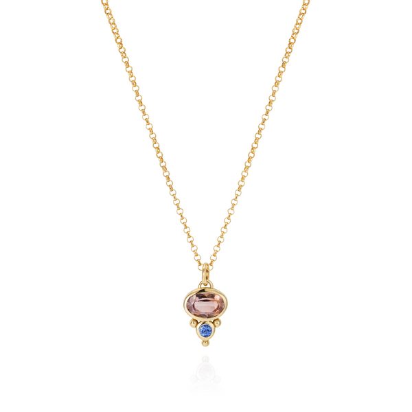 Florence Necklace - Peach Spinel