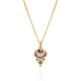 Florence Necklace - Peach Spinel