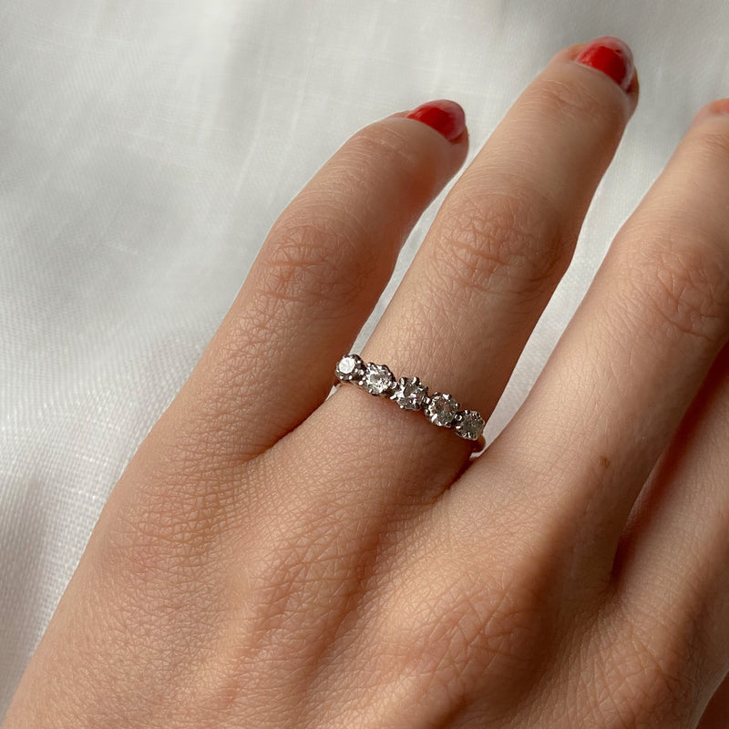 Diamond Bar Ring