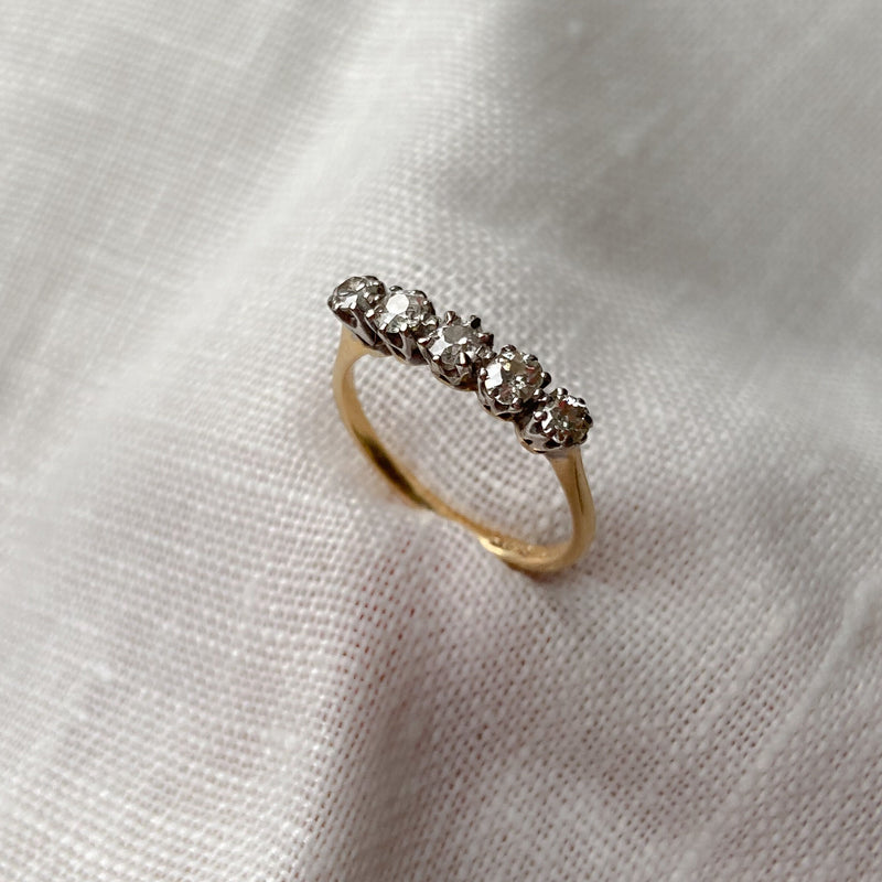 Diamond Bar Ring