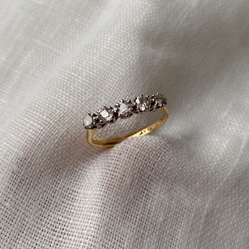 Diamond Bar Ring