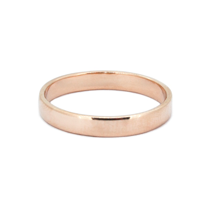 Modern Wedding Ring - 3mm Matte Finish