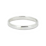 Modern Wedding Ring - 3mm Polished Finish