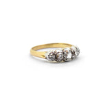 Early Victorian Diamond Half Hoop Ring