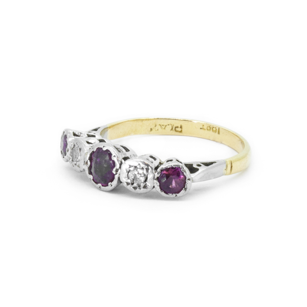 Diamond & Ruby Eternity Ring