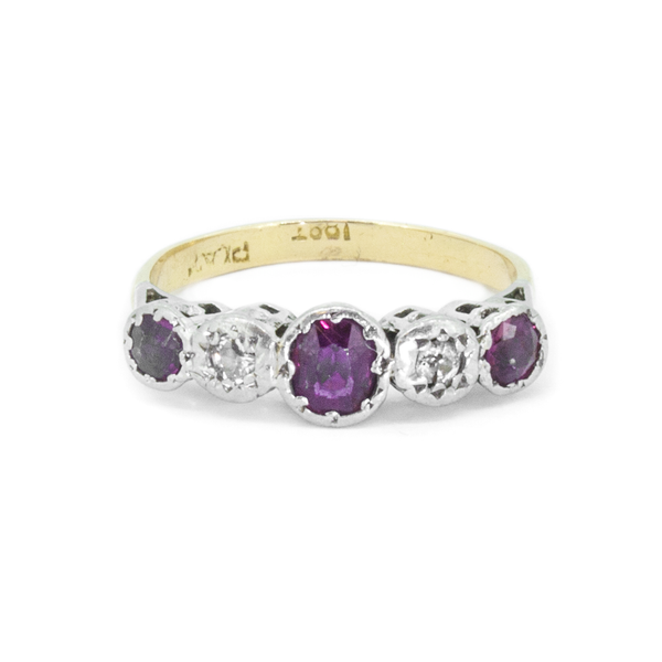 Diamond & Ruby Eternity Ring